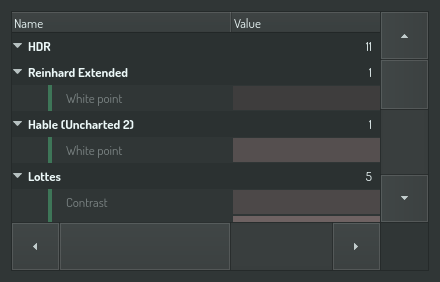 The tone-mapping controls for a tone mapper with no parameters