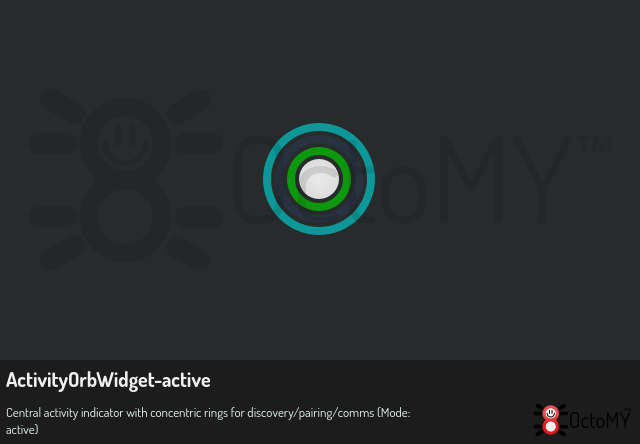 ActivityOrbWidget in active mode