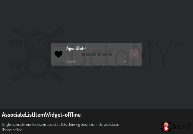 AssociateListItemWidget in offline mode