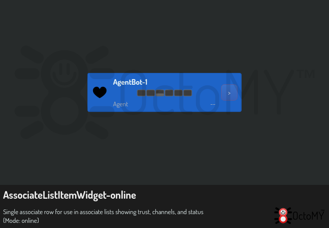 AssociateListItemWidget in online mode
