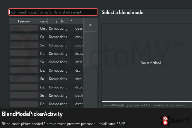 BlendModePickerActivity in default mode