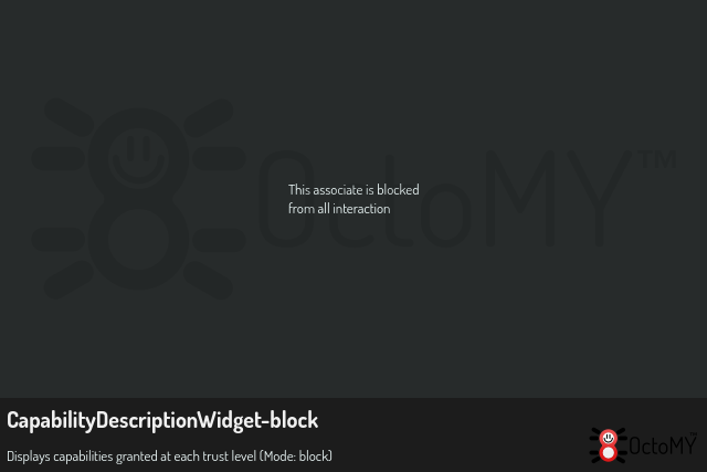 CapabilityDescriptionWidget in block mode