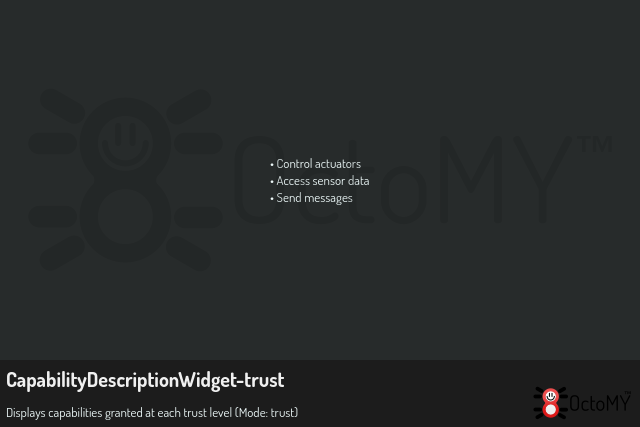CapabilityDescriptionWidget in trust mode