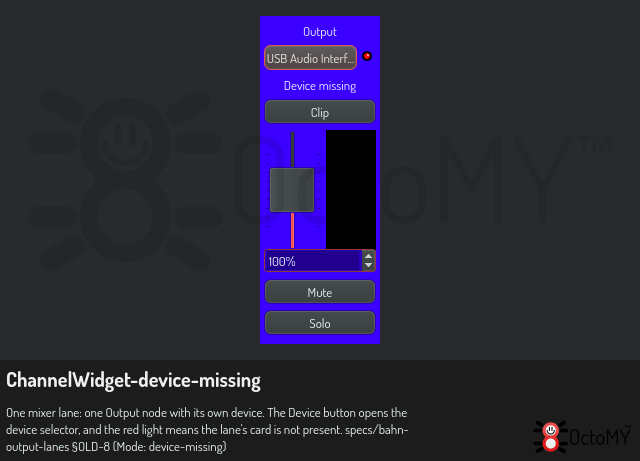 ChannelWidget in device-missing mode