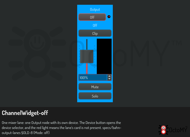 ChannelWidget in off mode