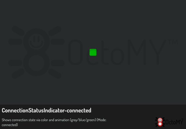 ConnectionStatusIndicator in connected mode