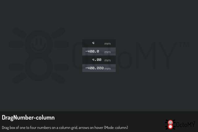 DragNumber in column mode