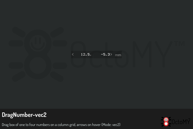 DragNumber in vec2 mode