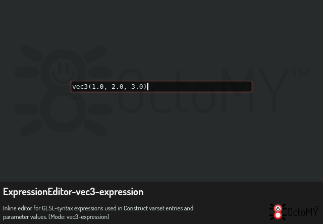 ExpressionEditor in vec3-expression mode
