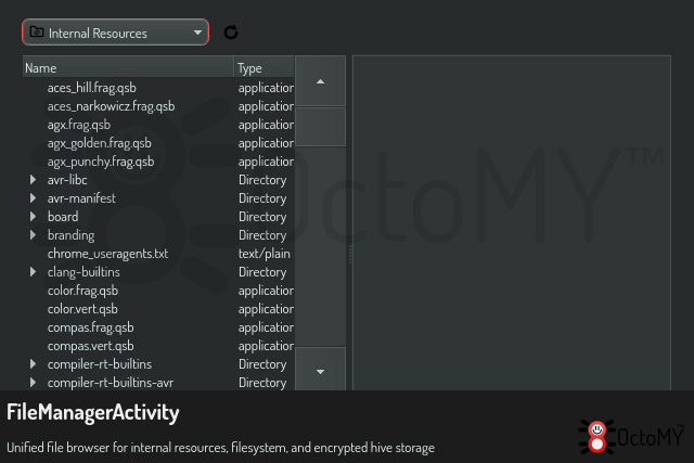 FileManagerActivity in default mode