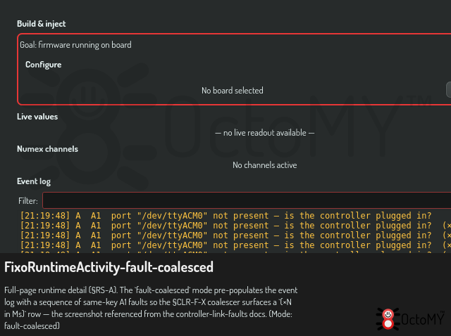 FixoRuntimeActivity in fault-coalesced mode