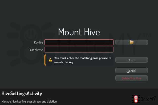 HiveSettingsActivity in default mode