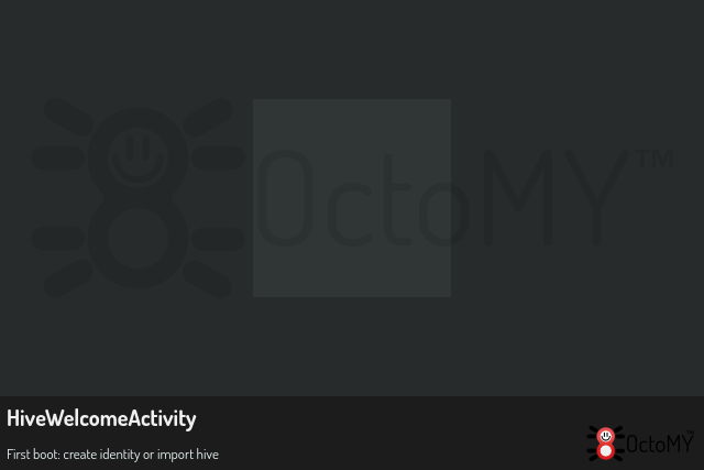 HiveWelcomeActivity in default mode