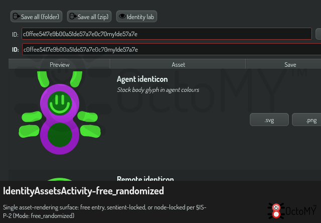 IdentityAssetsActivity in free_randomized mode