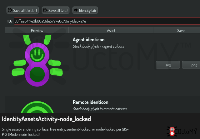 IdentityAssetsActivity in node_locked mode