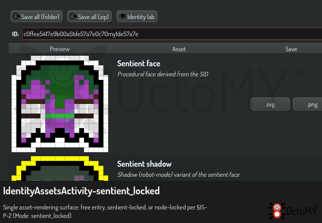 IdentityAssetsActivity in sentient_locked mode