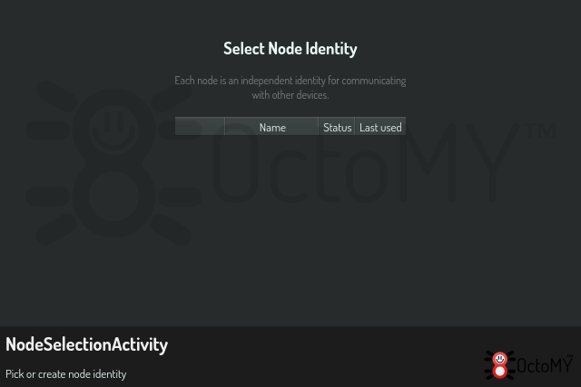 NodeSelectionActivity in default mode