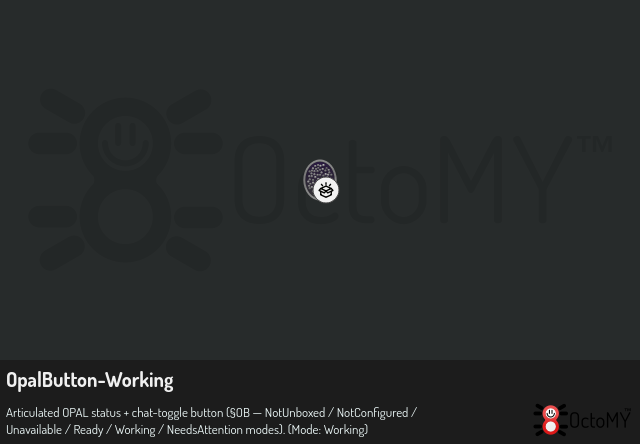 OpalButton in Working mode