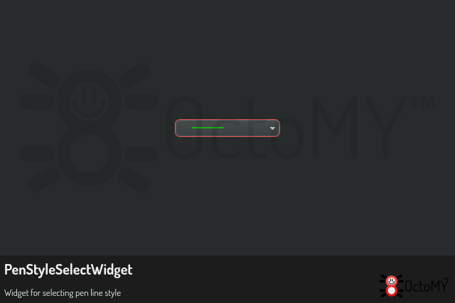 PenStyleSelectWidget in default mode