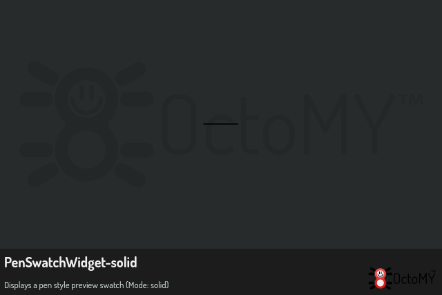 PenSwatchWidget in solid mode