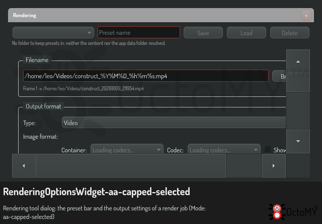 RenderingOptionsWidget in aa-capped-selected mode
