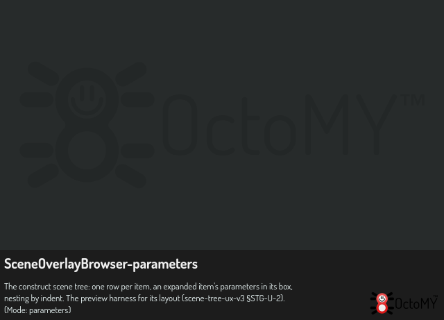 SceneOverlayBrowser in parameters mode