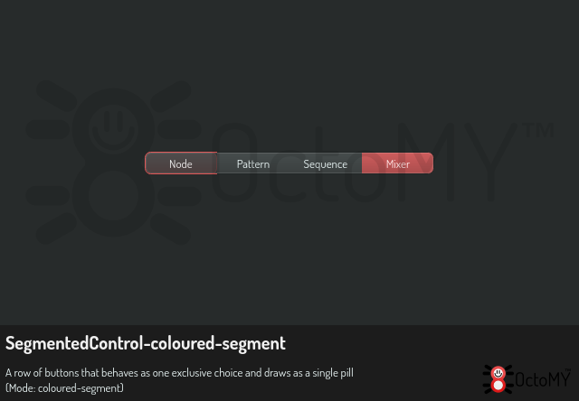 SegmentedControl in coloured-segment mode