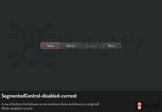 SegmentedControl in disabled-current mode