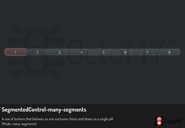 SegmentedControl in many-segments mode