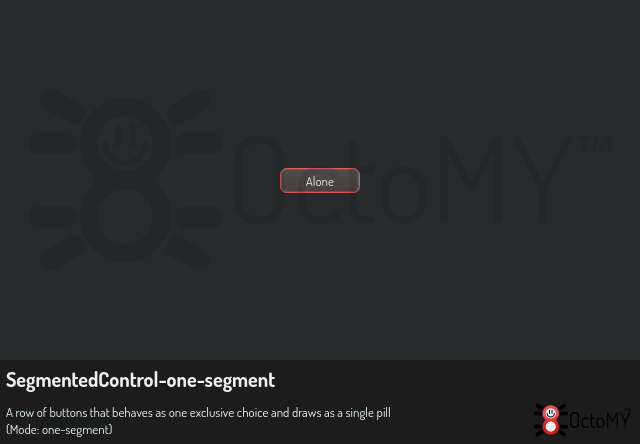 SegmentedControl in one-segment mode