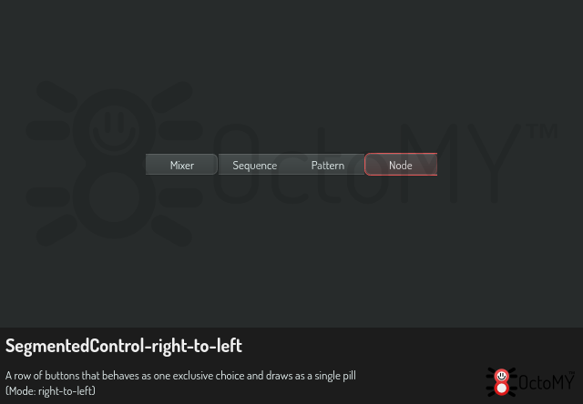 SegmentedControl in right-to-left mode