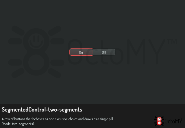 SegmentedControl in two-segments mode