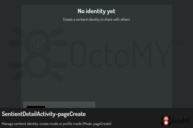 SentientDetailActivity in pageCreate mode