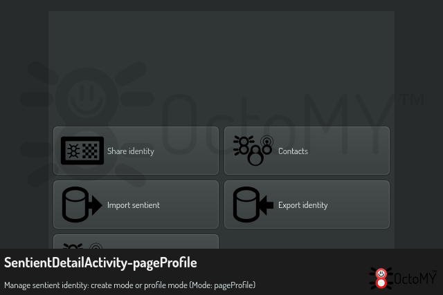 SentientDetailActivity in pageProfile mode