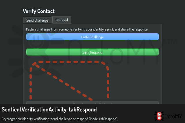 SentientVerificationActivity in tabRespond mode