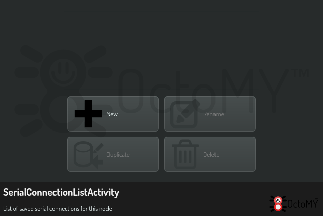 SerialConnectionListActivity in default mode