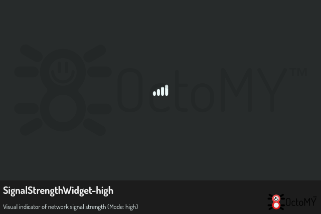 SignalStrengthWidget in high mode