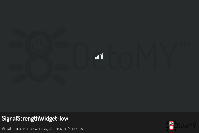 SignalStrengthWidget in low mode