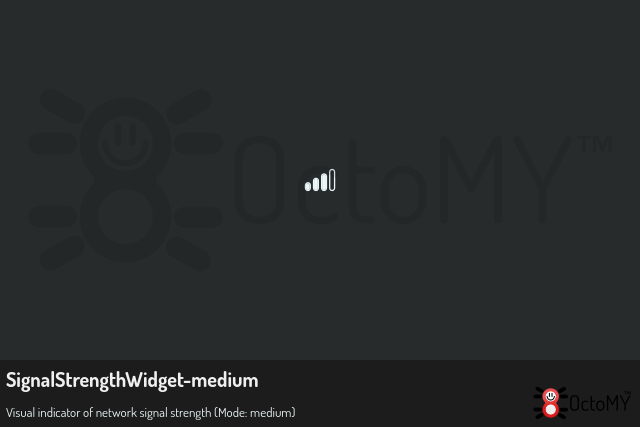 SignalStrengthWidget in medium mode