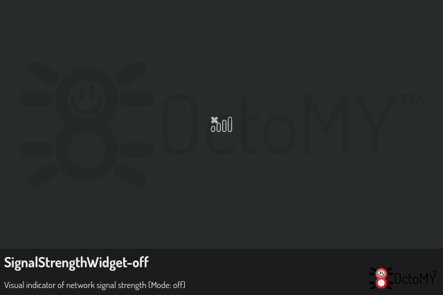 SignalStrengthWidget in off mode