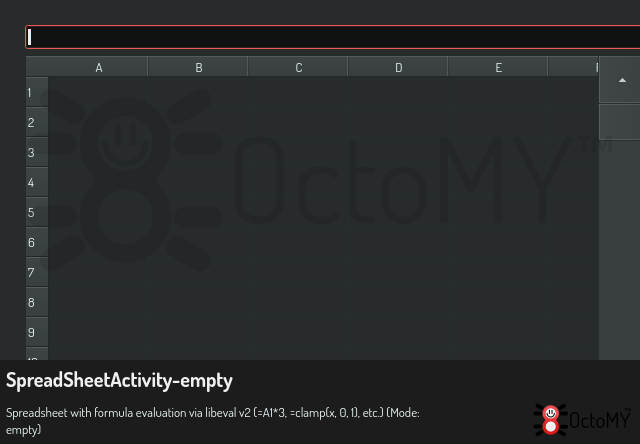 SpreadSheetActivity in empty mode