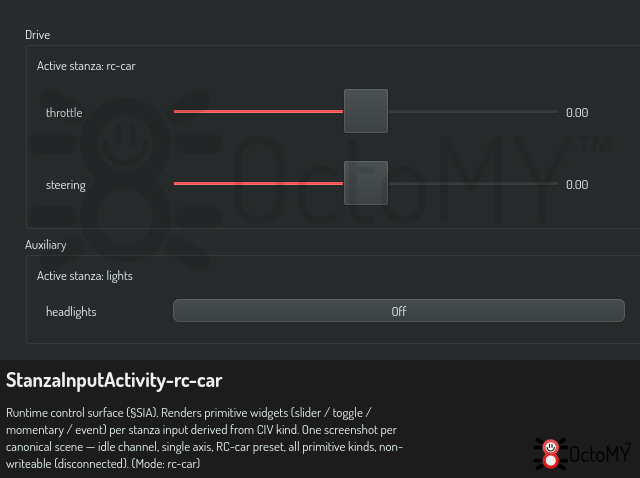 StanzaInputActivity in rc-car mode