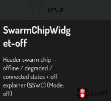 Swarm off — the chip leaves the header.