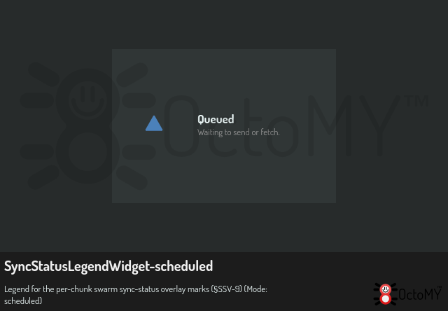 SyncStatusLegendWidget in scheduled mode