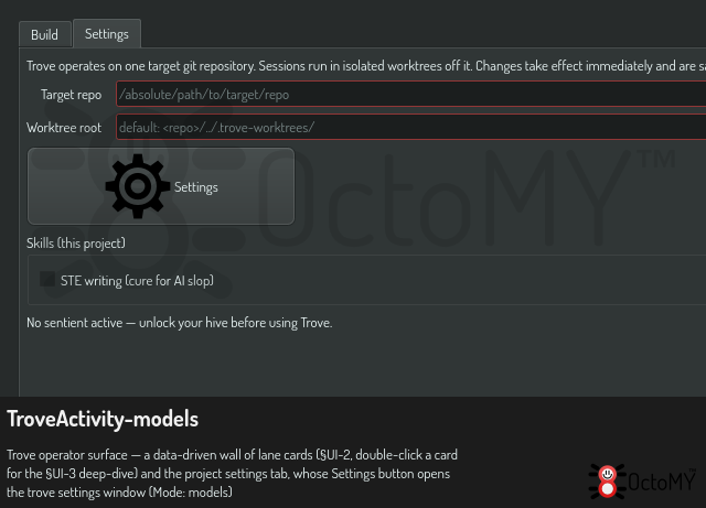 TroveActivity in models mode