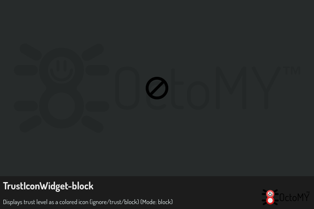 TrustIconWidget in block mode