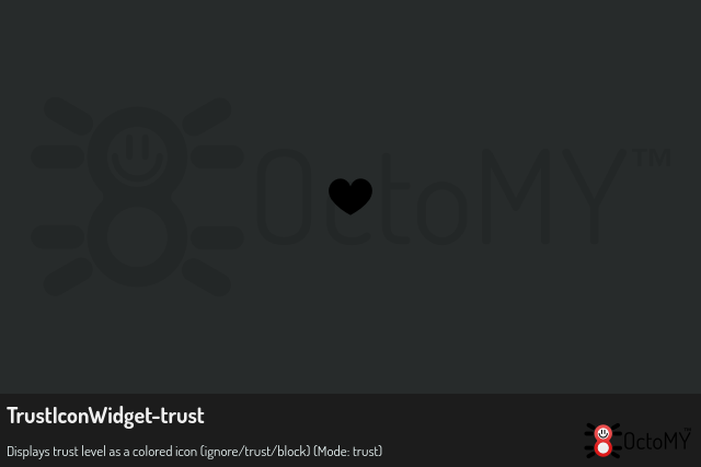 TrustIconWidget in trust mode