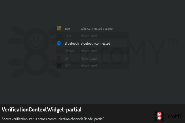 VerificationContextWidget in partial mode
