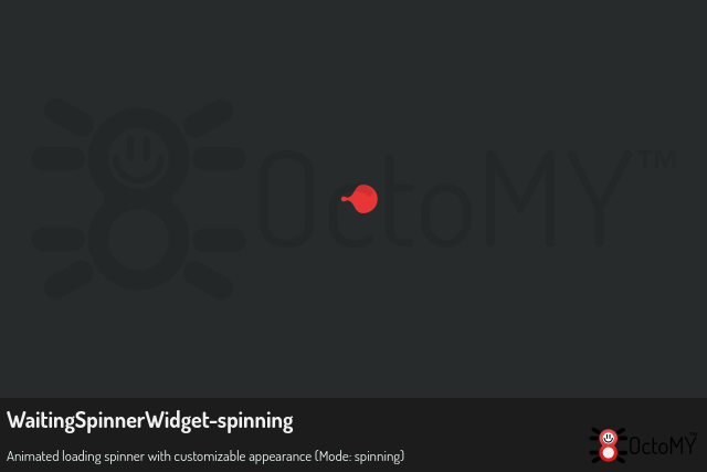 WaitingSpinnerWidget in spinning mode