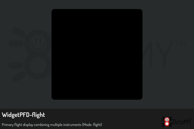WidgetPFD in flight mode
